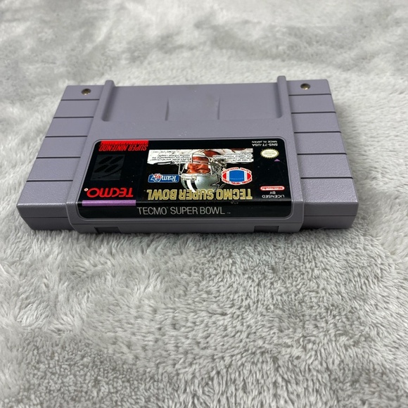 Tecmo Super Bowl Super Nintendo SNES Authentic Original Tested Retro Video Game - Picture 5 of 7